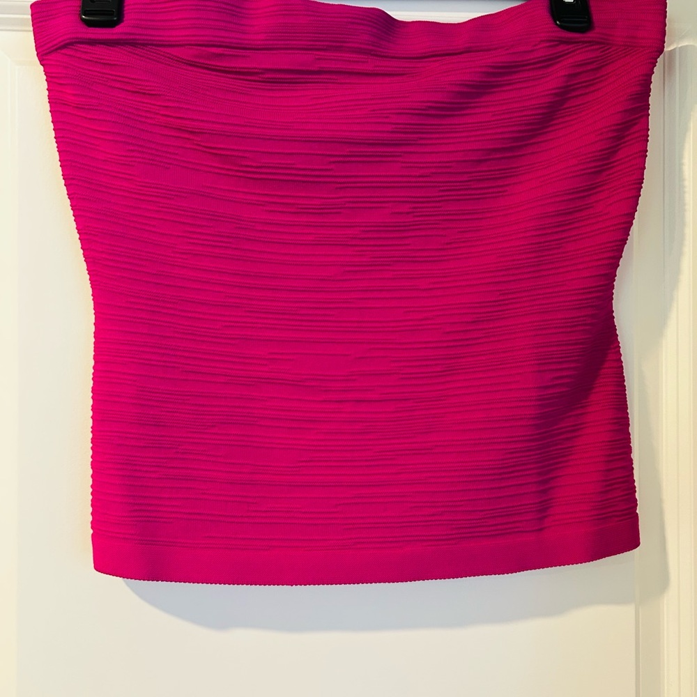 COS Pink Ribbed Mini Skirt for Night Out